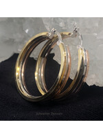 Cataleya jewels Zilveren verguld  oorringen creolen