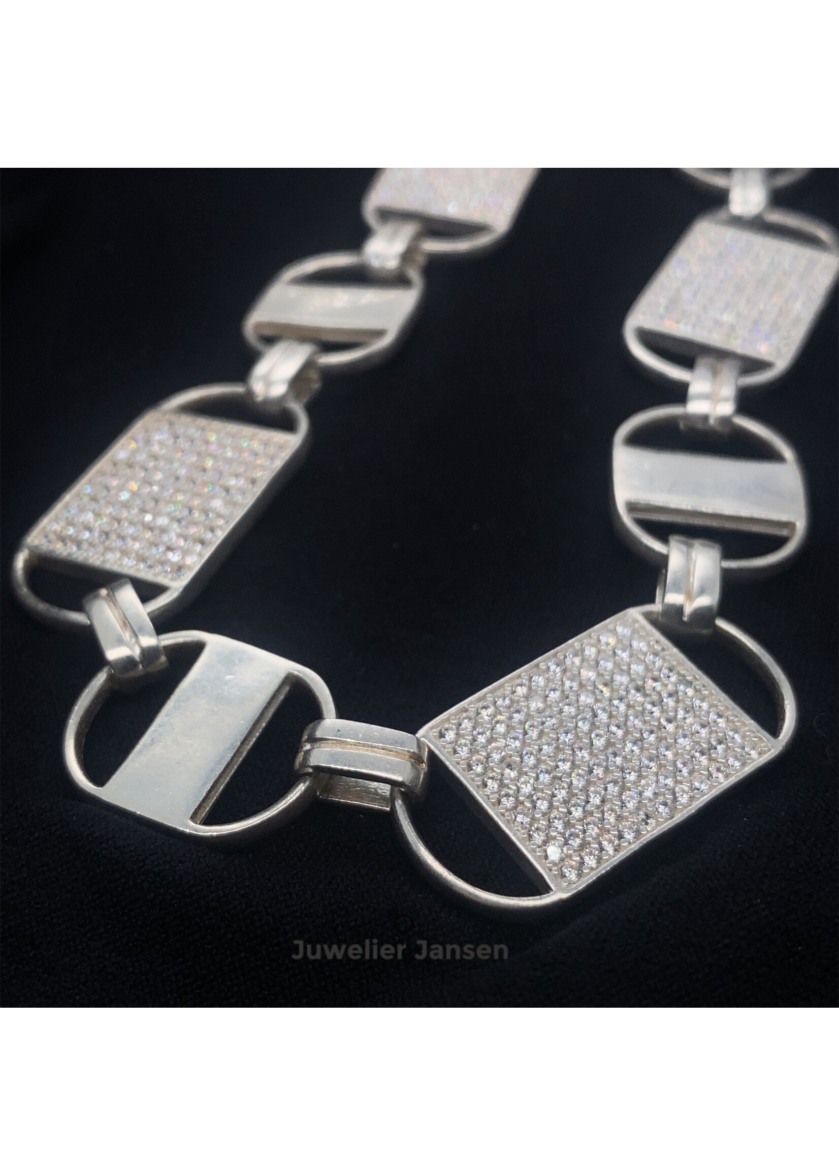 Cataleya jewels Zilveren magnum ketting 75 cm