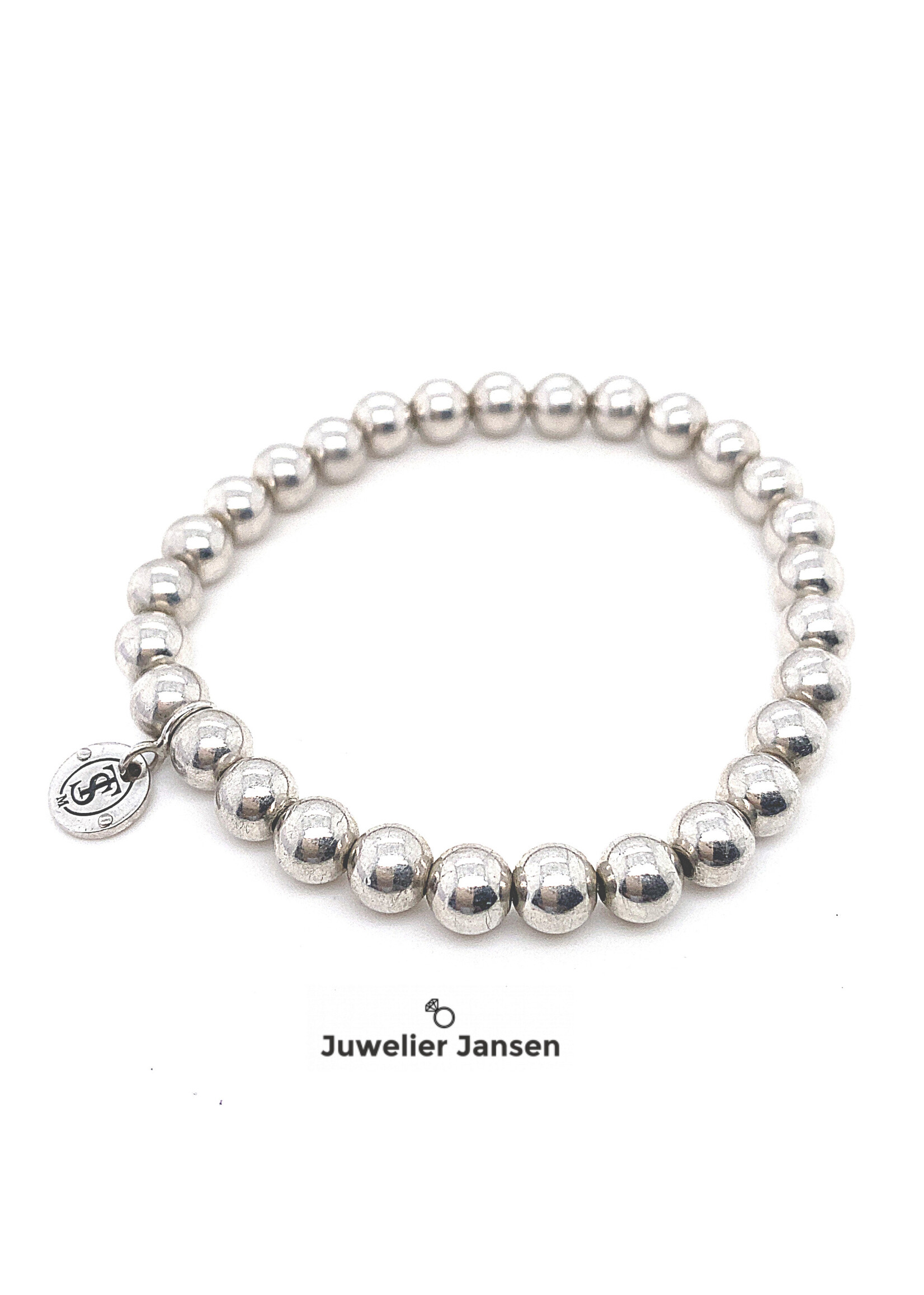 Vintage & Occasion Occasion bolletjes armband ti sento zilver