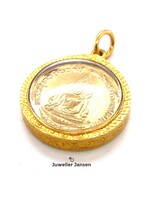 Vintage & Occasion Gouden 24 k hanger Buddhisme groot