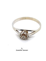 Vintage & Occasion Occasion witgouden ring met 7 briljantjes