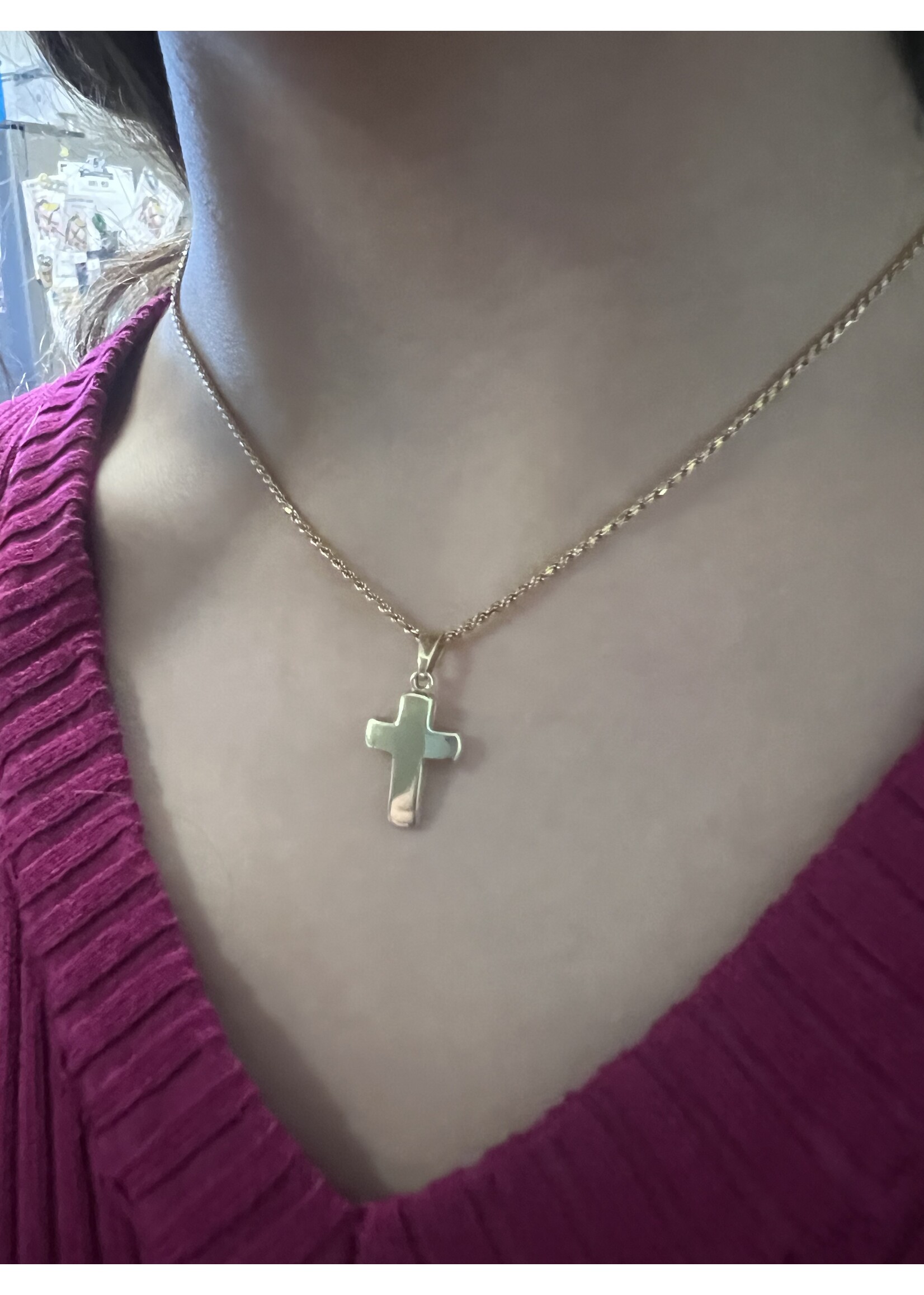 Vintage & Occasion Occasion gouden 14k  hanger van een kruis