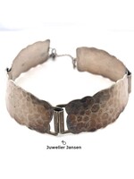 Vintage & Occasion Occasion armband met 4 geschulpte schakels met hamerslag structuur