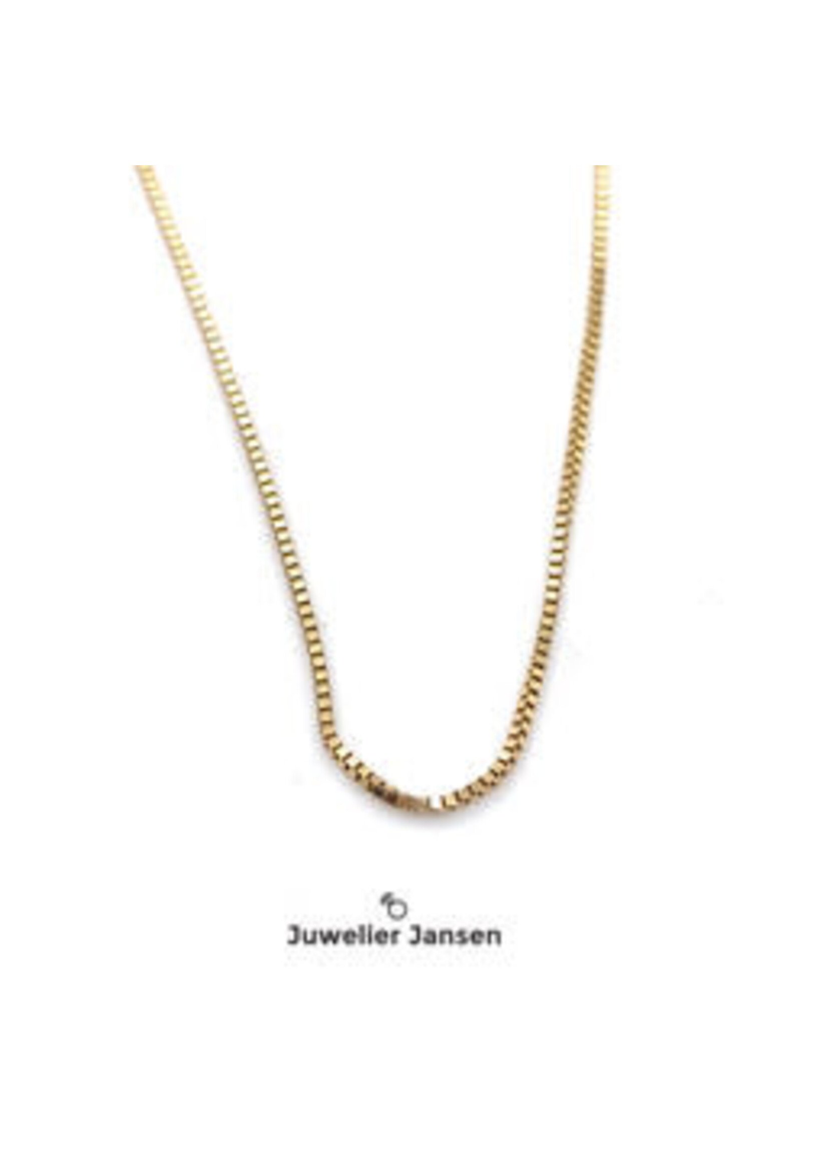 Vintage & Occasion Gouden collier venetiaanse schakel 50cm 0,8mm