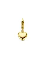 Cataleya jewels Gouden 14k bedel hart met slotje charm