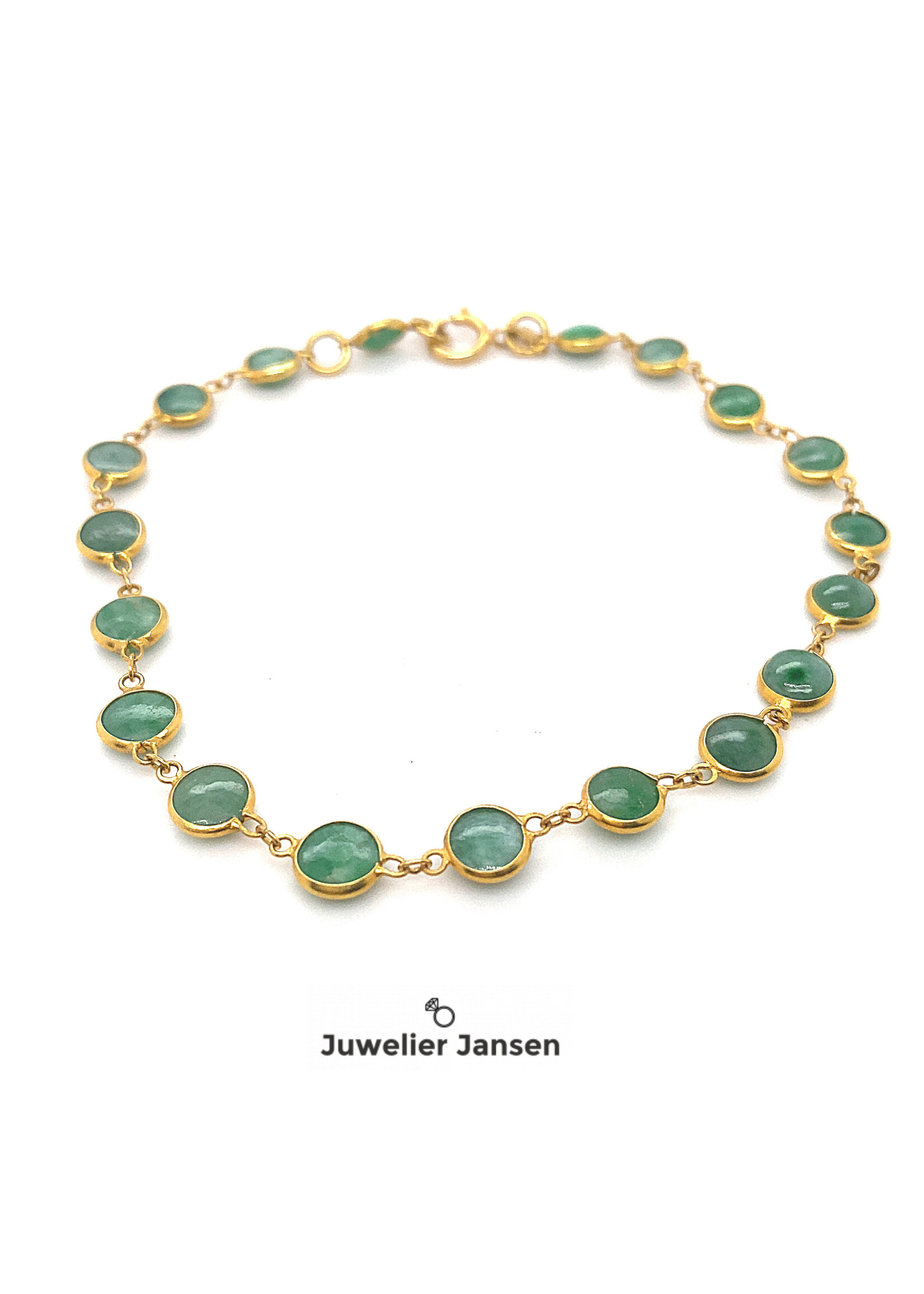 Vintage & Occasion Occasion armband met jade