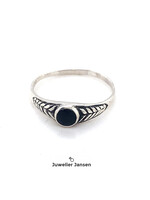 Vintage & Occasion Occasion ring zilver met onyx