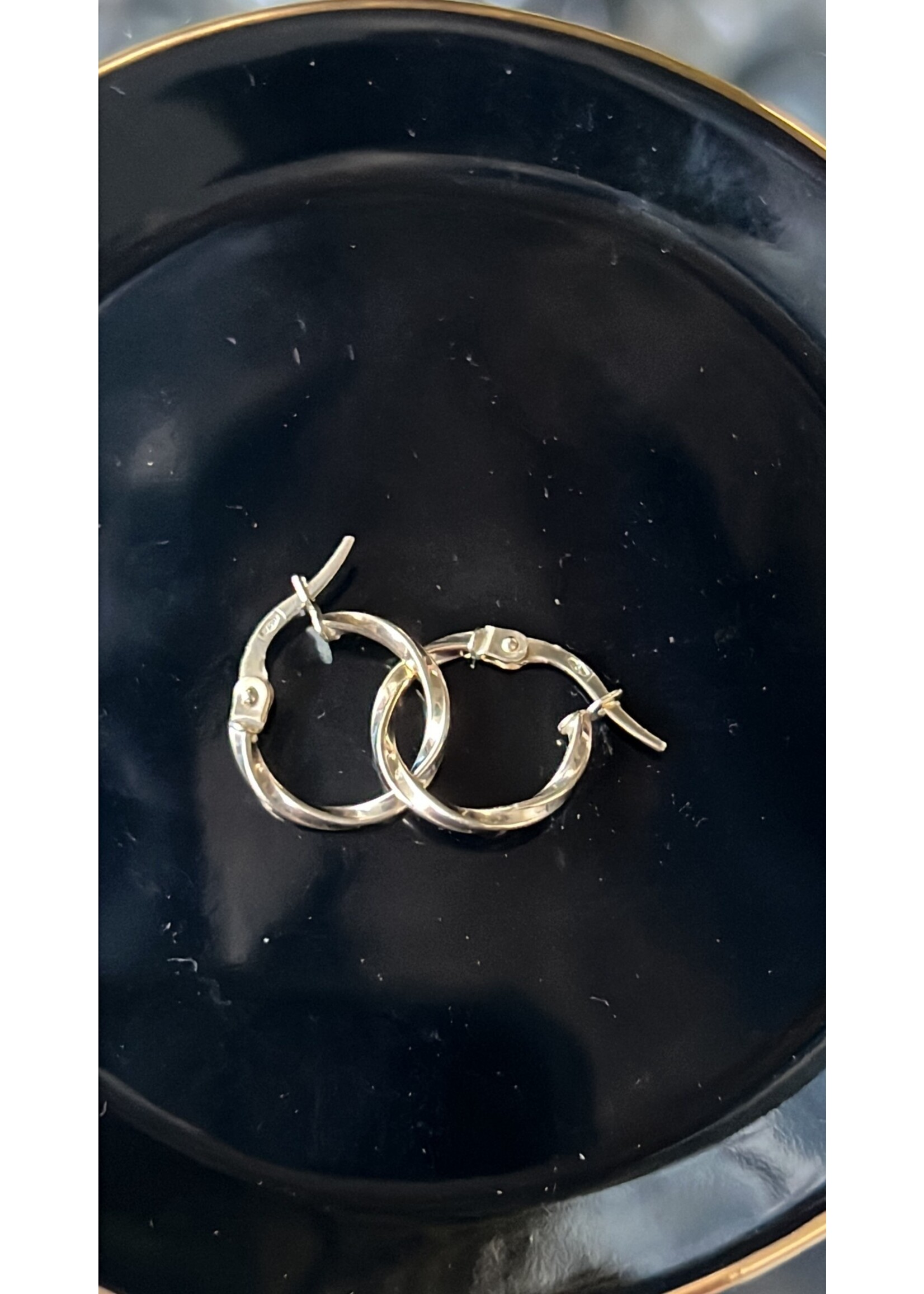 Cataleya jewels Creolen wokkel getordeerd 14 mm - 14k geelgoud