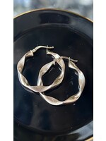 Cataleya jewels Creolen wokkel gematteerd  35 mm