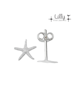 Lilly kindersieraden Zilveren Lily oorstekers zeester