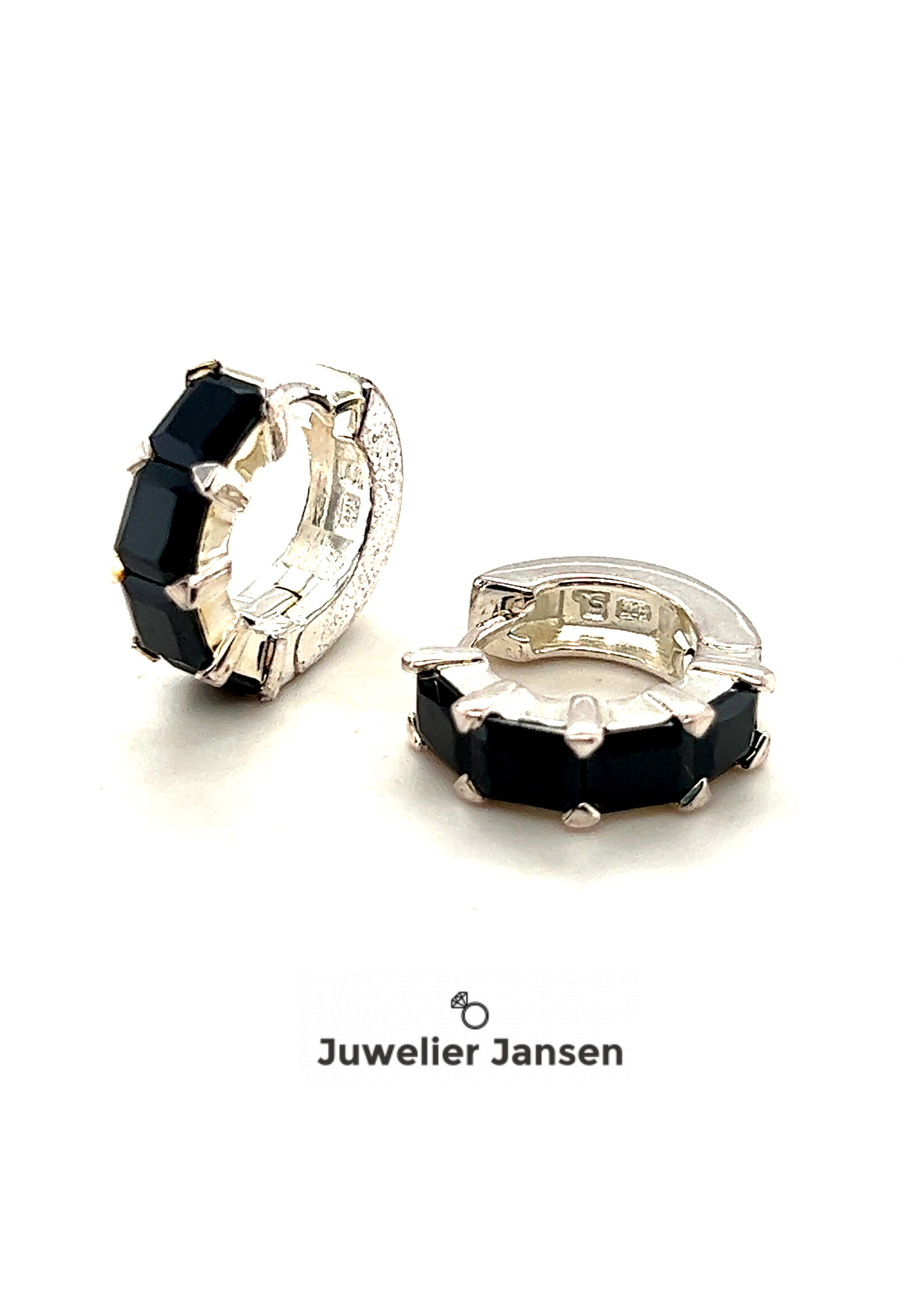 Vintage & Occasion Thomas Sabo creolen met zwarte zirkonia