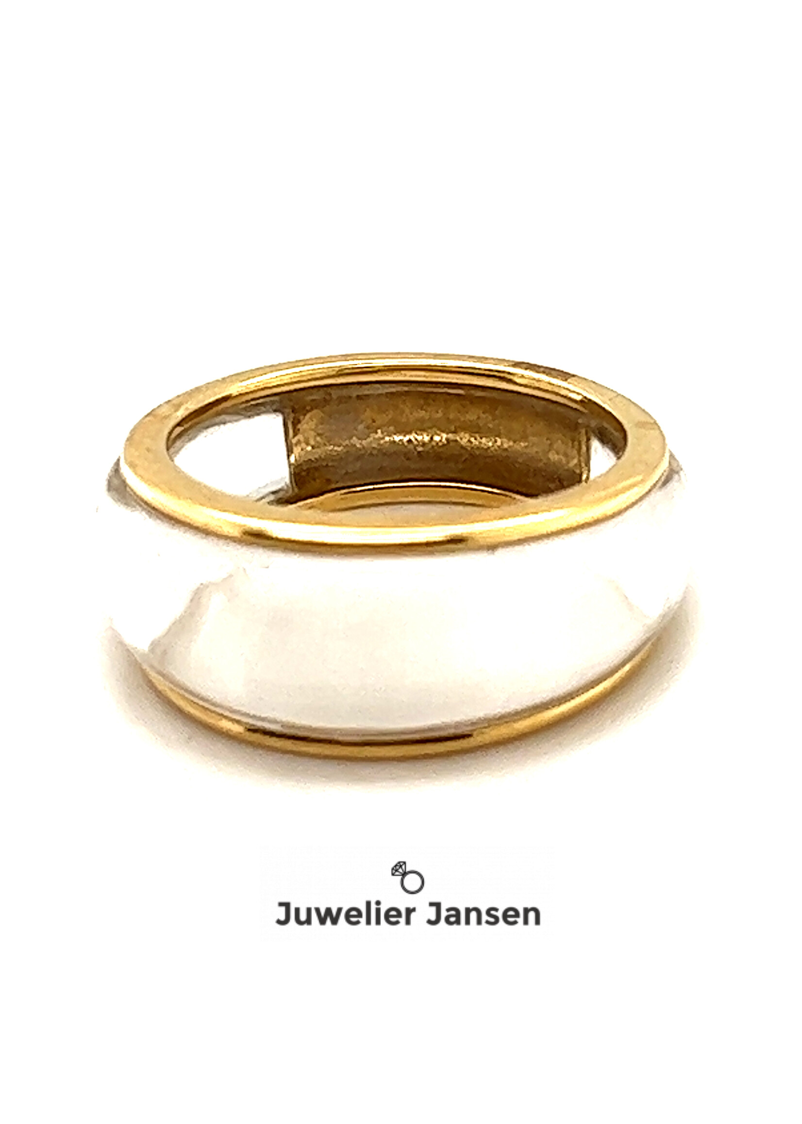 Vintage & Occasion Beau monde ring met bergkristal