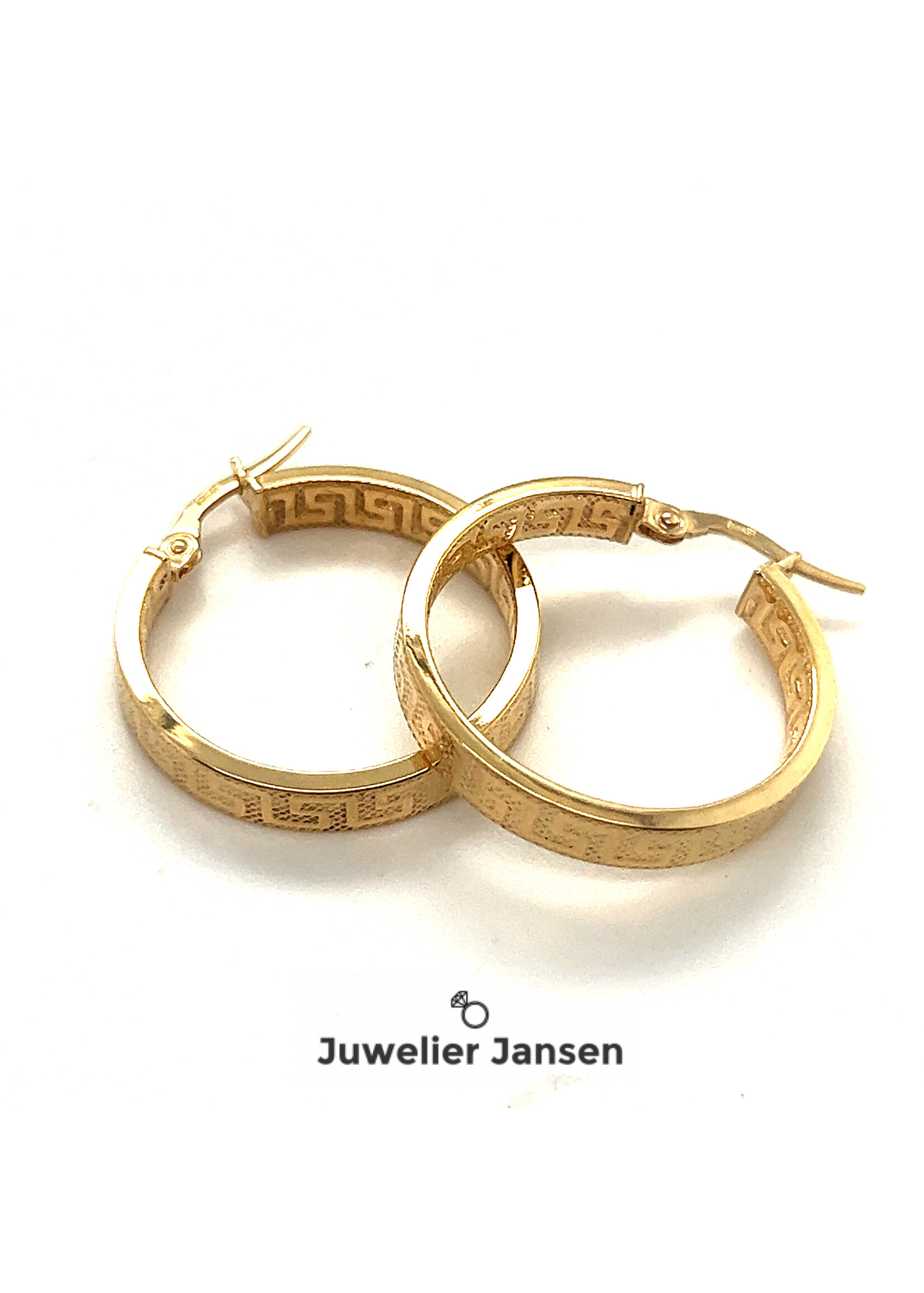 Cataleya jewels Creolen met versace motief 24mm