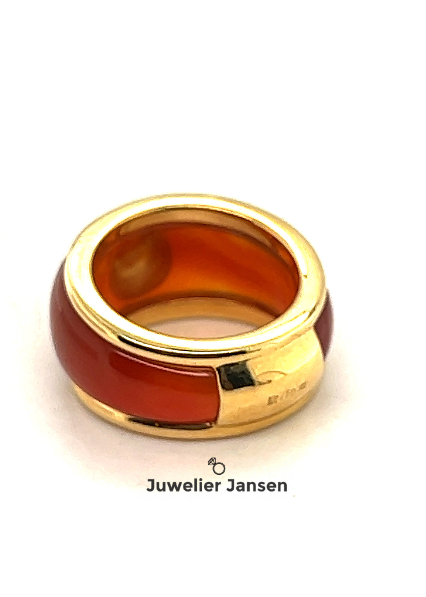 Vintage & Occasion Beau monde ring met carneool