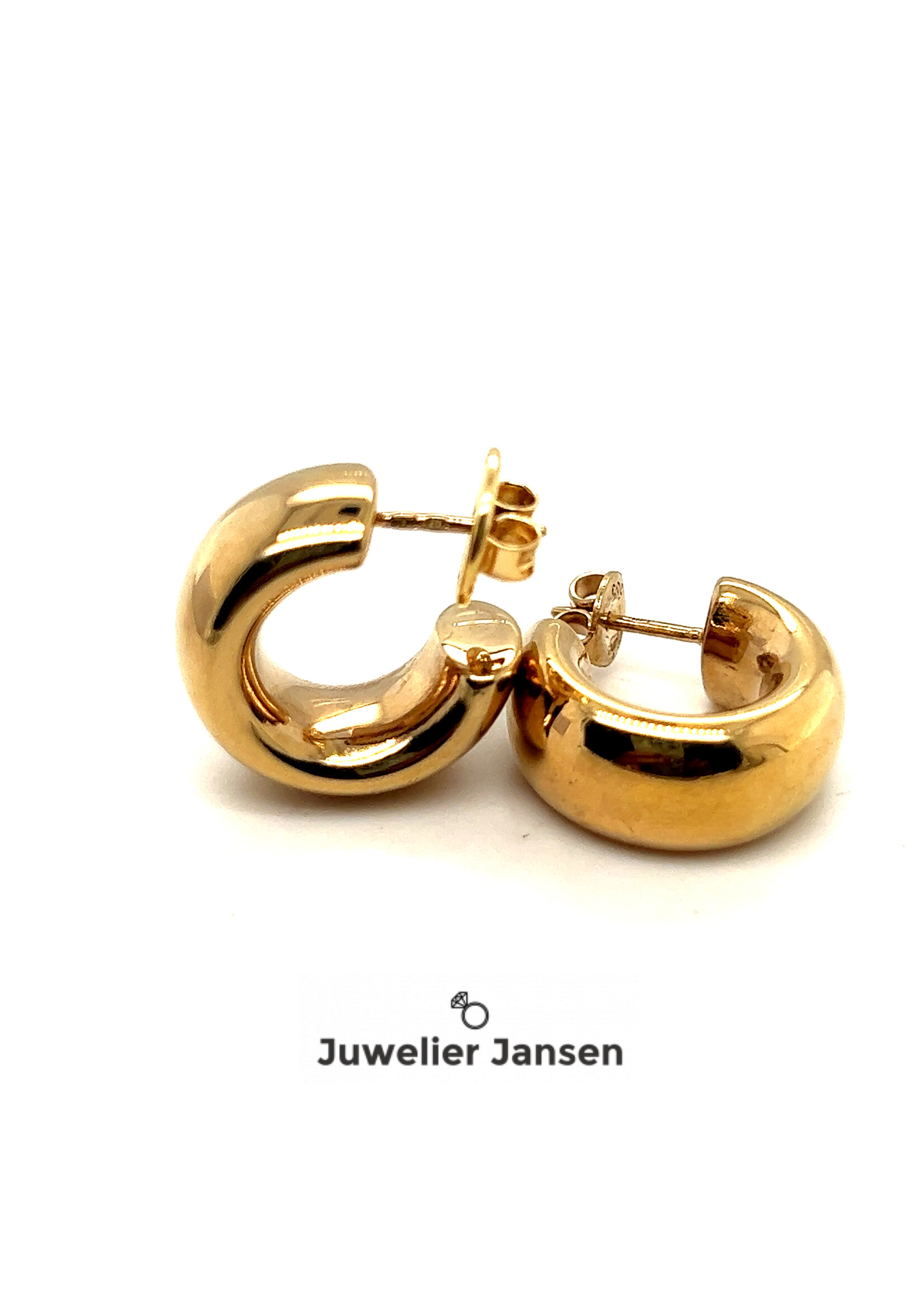 Vintage & Occasion Occasion gouden creolen breed