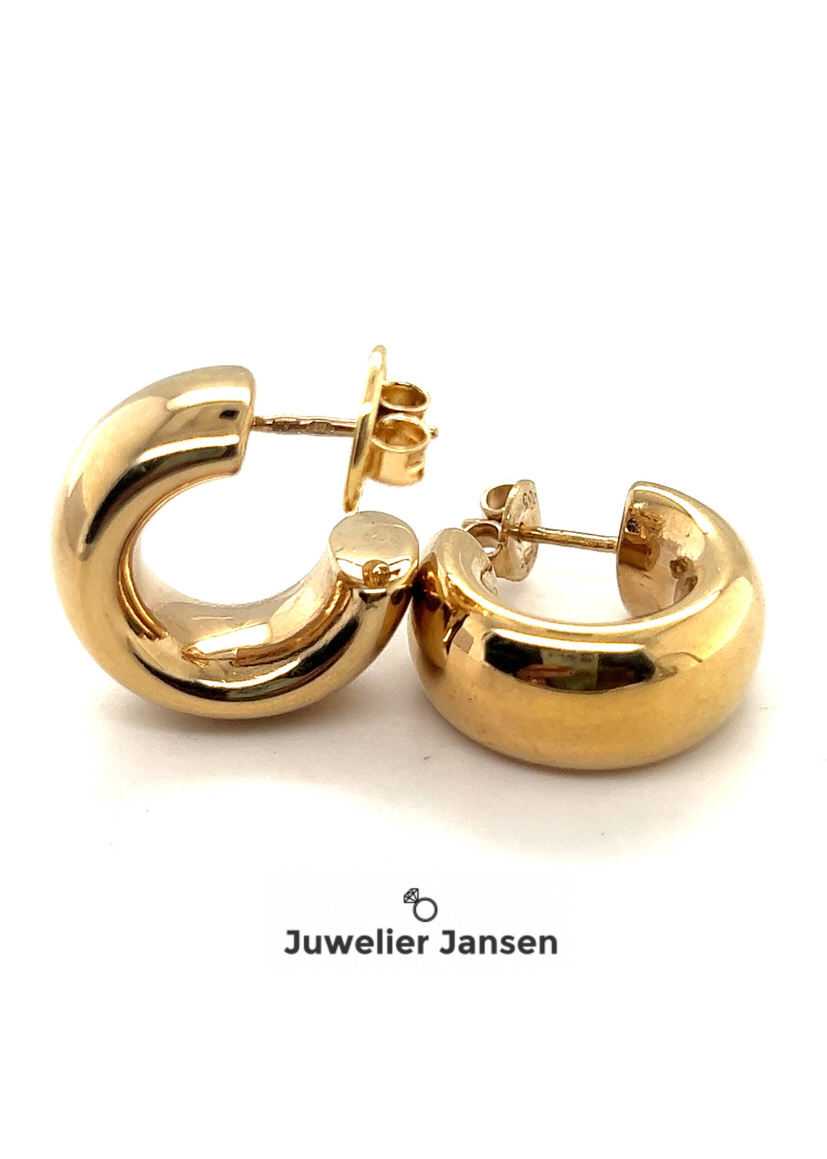 Vintage & Occasion Occasion gouden creolen breed