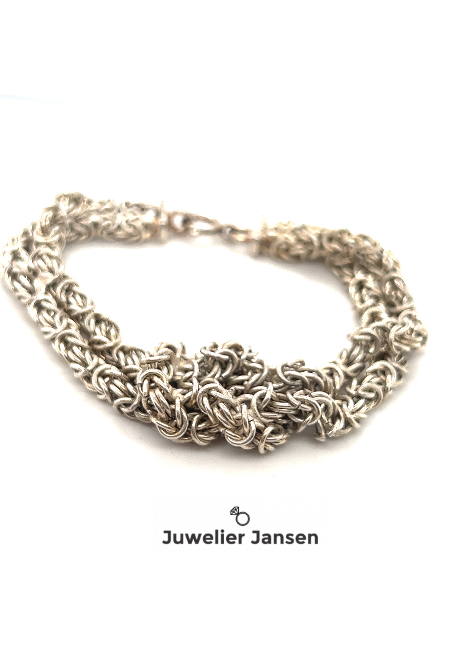 Vintage & Occasion Occasion handgemaakte koningsschakel armband met knoop