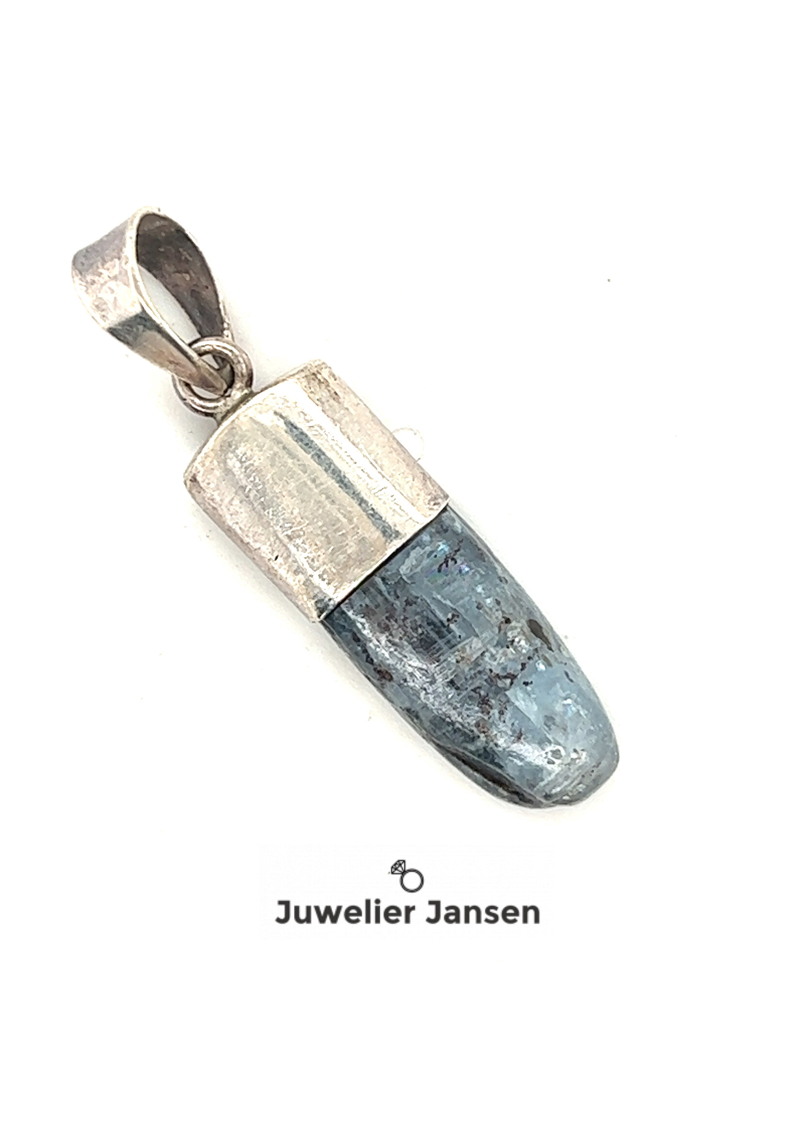 Vintage & Occasion Zilveren hanger met kyaniet