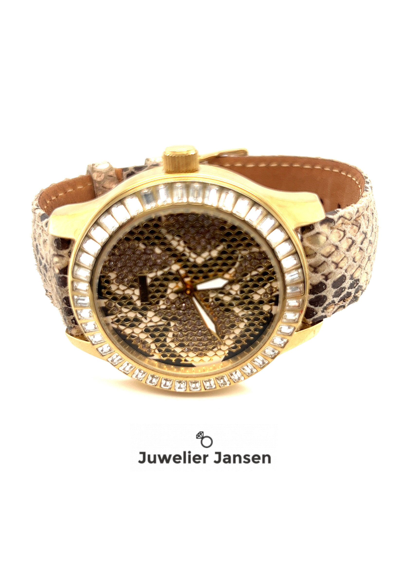 Vintage & Occasion Guess polshorloge met zirkonia