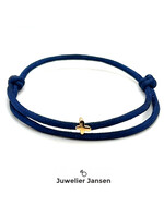 Goldbandits Goldbandits vlinder butterfly satijnkoord armband 14k