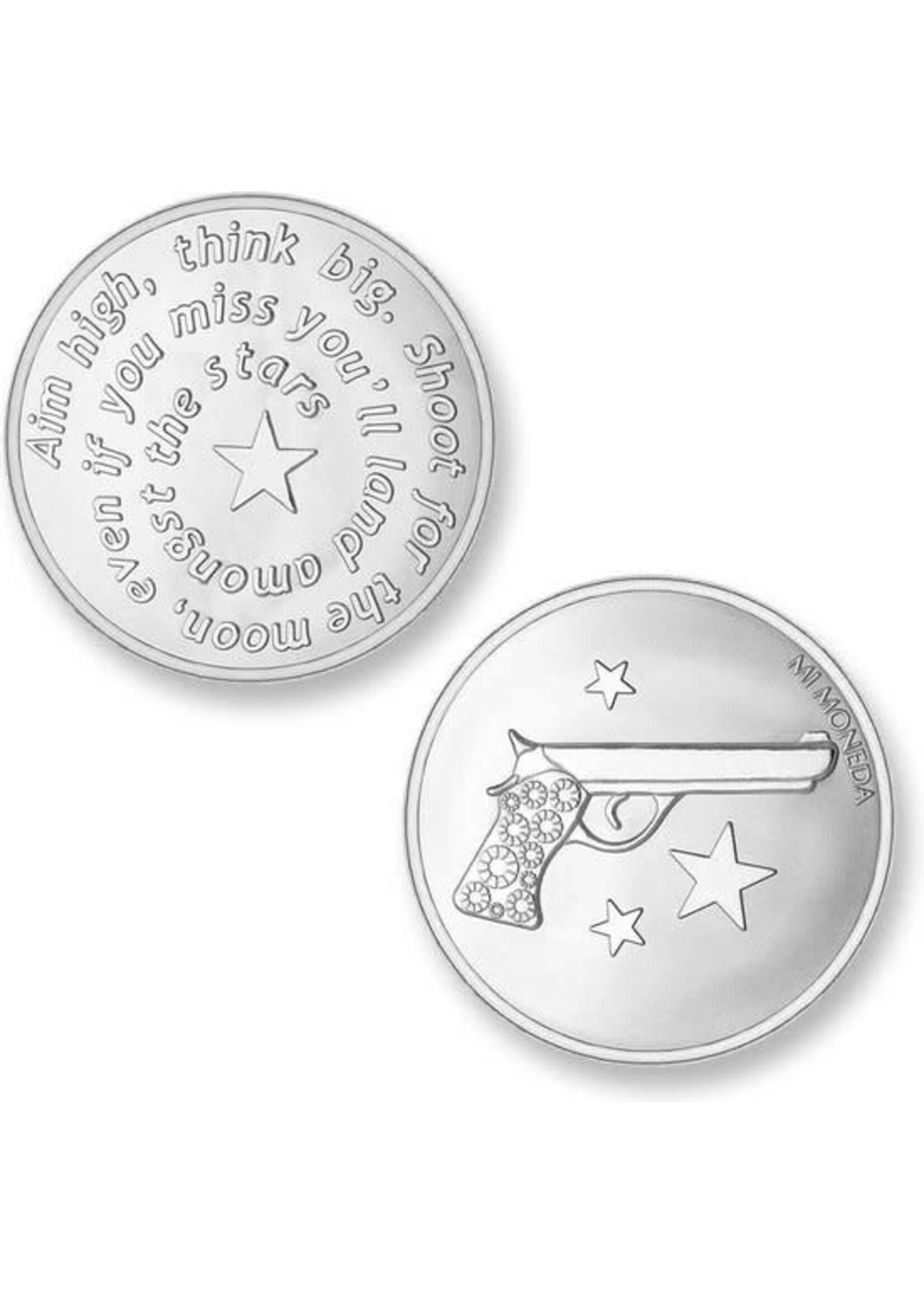 Mi moneda Mi Moneda - MON-AIM-01-M- Aim High Pistol- Munt