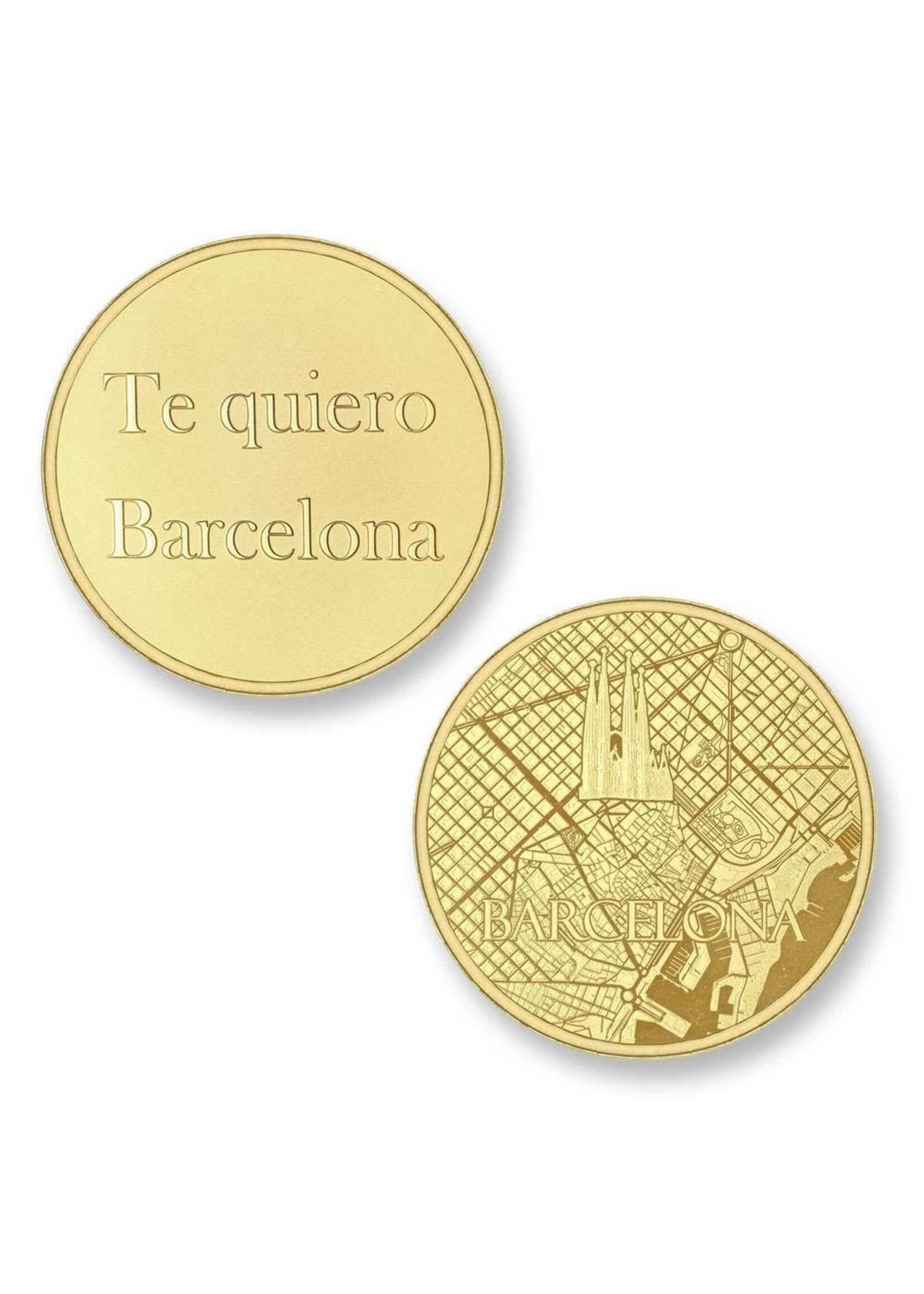 Mi moneda Mi Moneda Del Mundo - Barcelona golplated Del Mundo - Barcelona gold munt