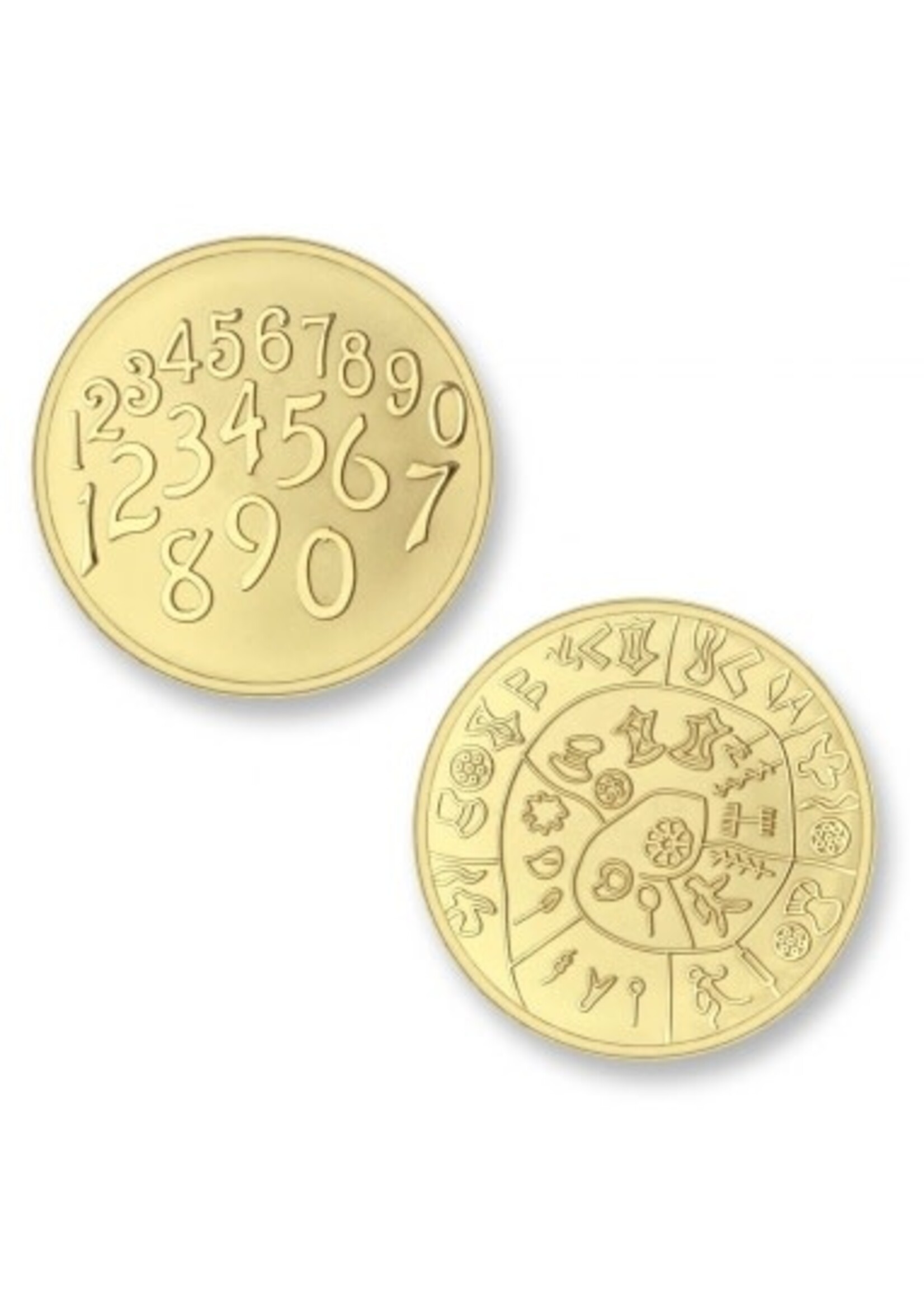 Mi moneda Mi Moneda Phaistos & Numbers goud