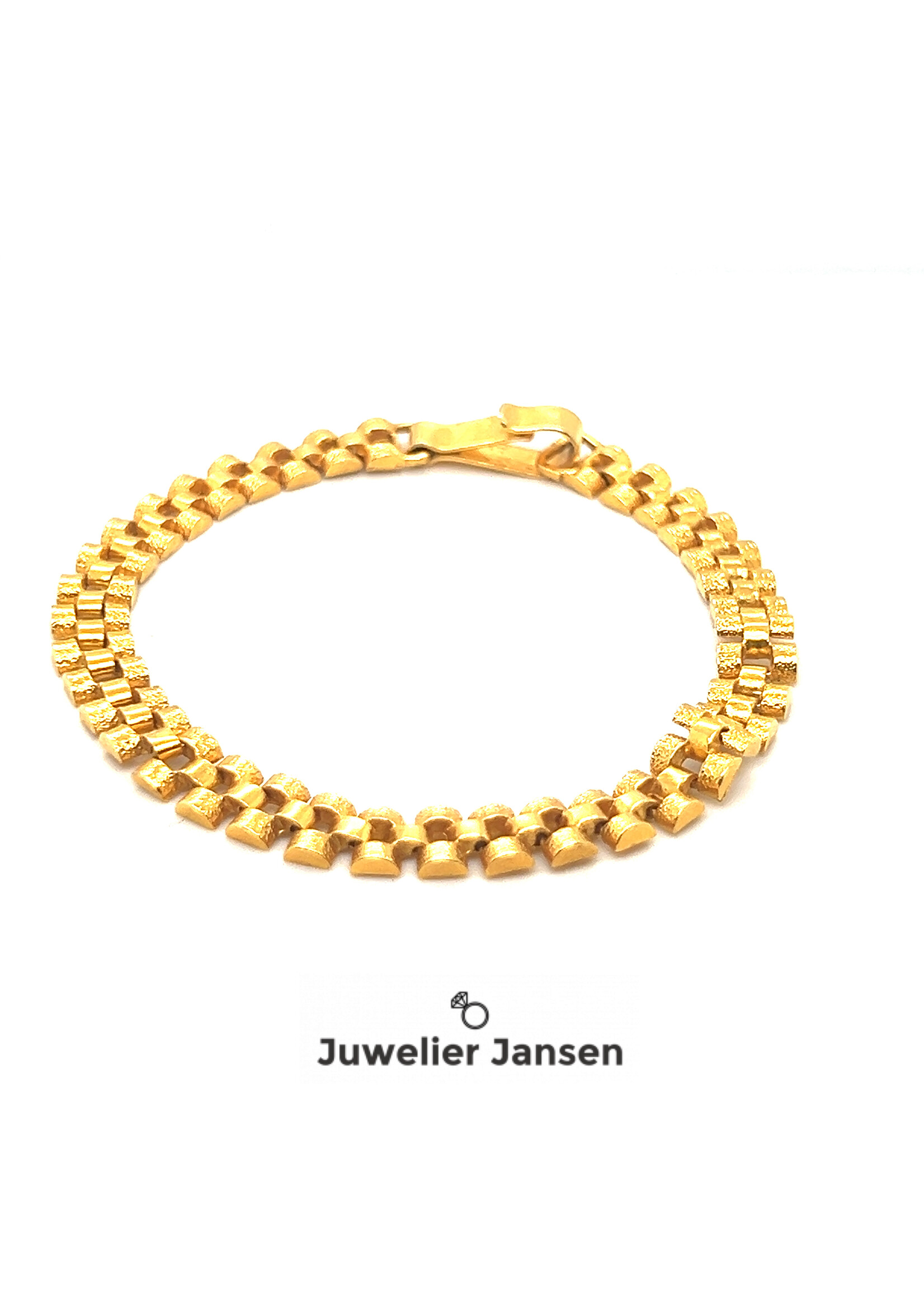 Vintage & Occasion Geelgouden  armband bamboe 18k