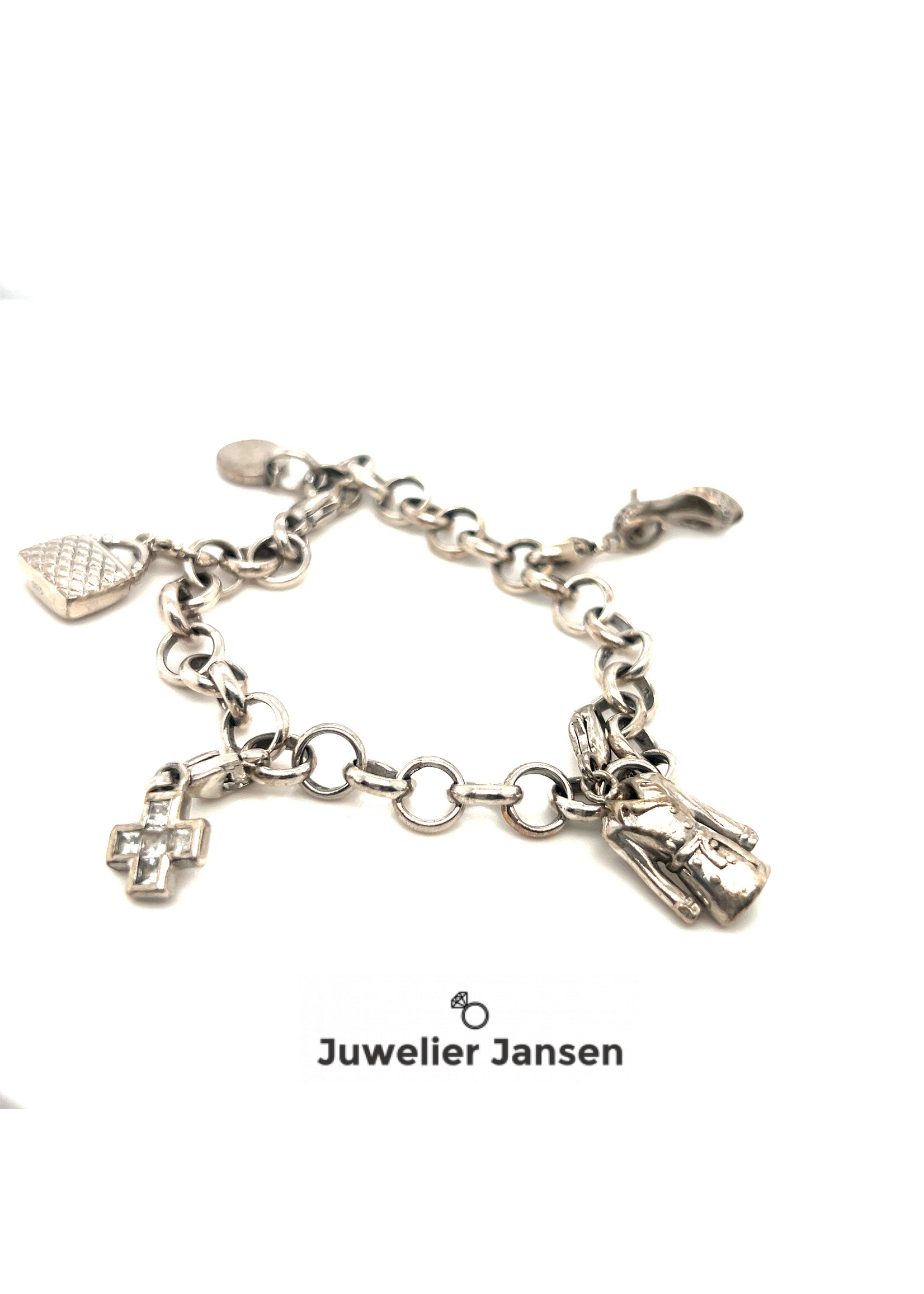 Vintage & Occasion Zilveren Tisento armband met bedels