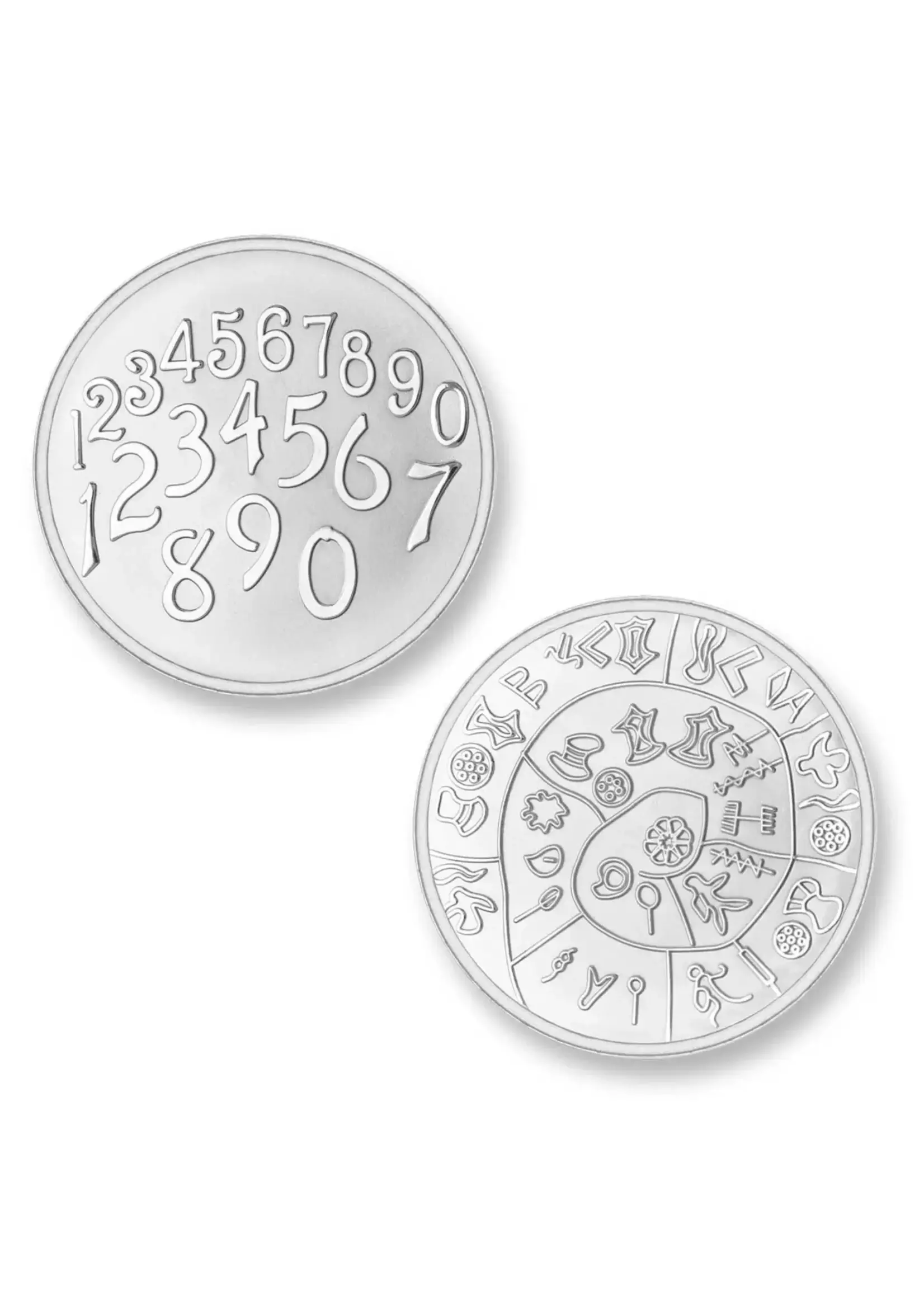 Mi moneda Mi Moneda Phaistos & Numbers silver medium