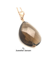 Vintage & Occasion TOV essenties collier met bruine steen