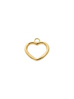 Ixxxi IXXXI JEWELRY CHARM OPEN HEART STAINLESS STEEL