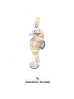 Cataleya jewels Tricolor  14 k gouden hanger zeepaard