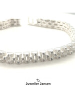 Vintage & Occasion Zilveren  armband bamboo zirkonia