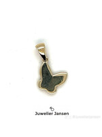 Cataleya jewels Geelgouden hanger vlinder 14k goud
