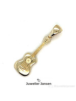 Cataleya jewels geelgouden hanger gitaar 14 karaat
