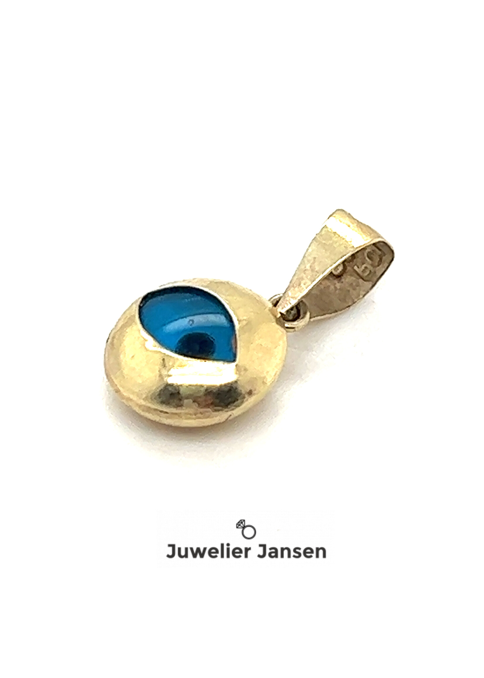 Vintage & Occasion Vintage Allziend oog hanger  14 k goud