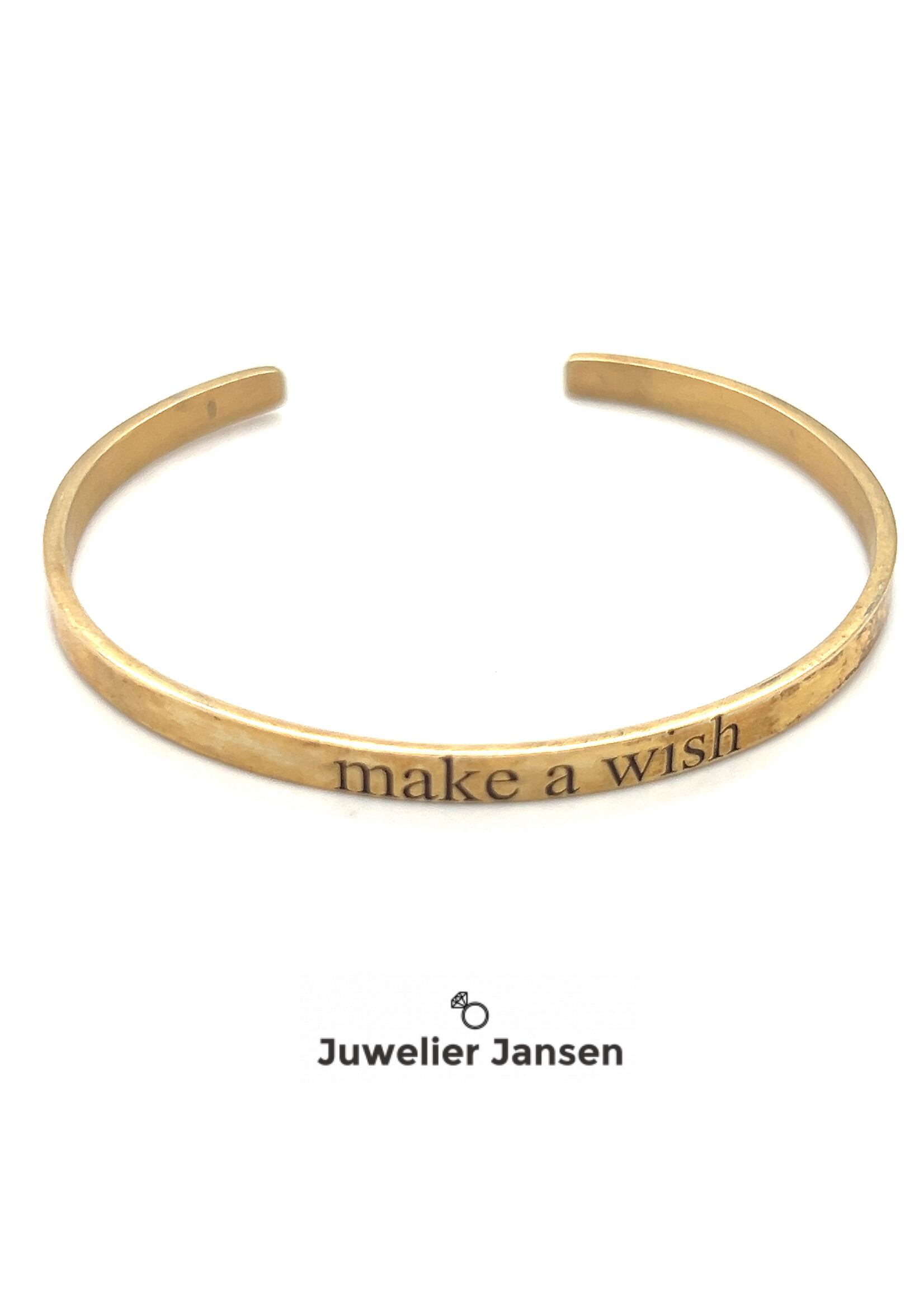 Bangle make a wish edelstaal