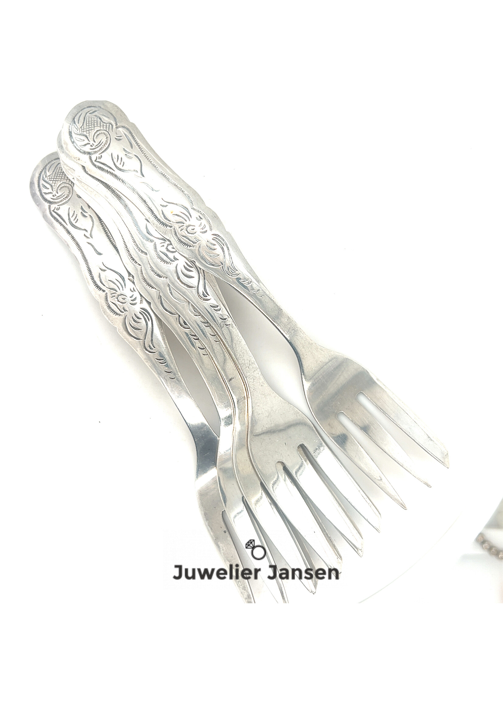 Vintage & Occasion zilveren vorkjes set 5 stuks