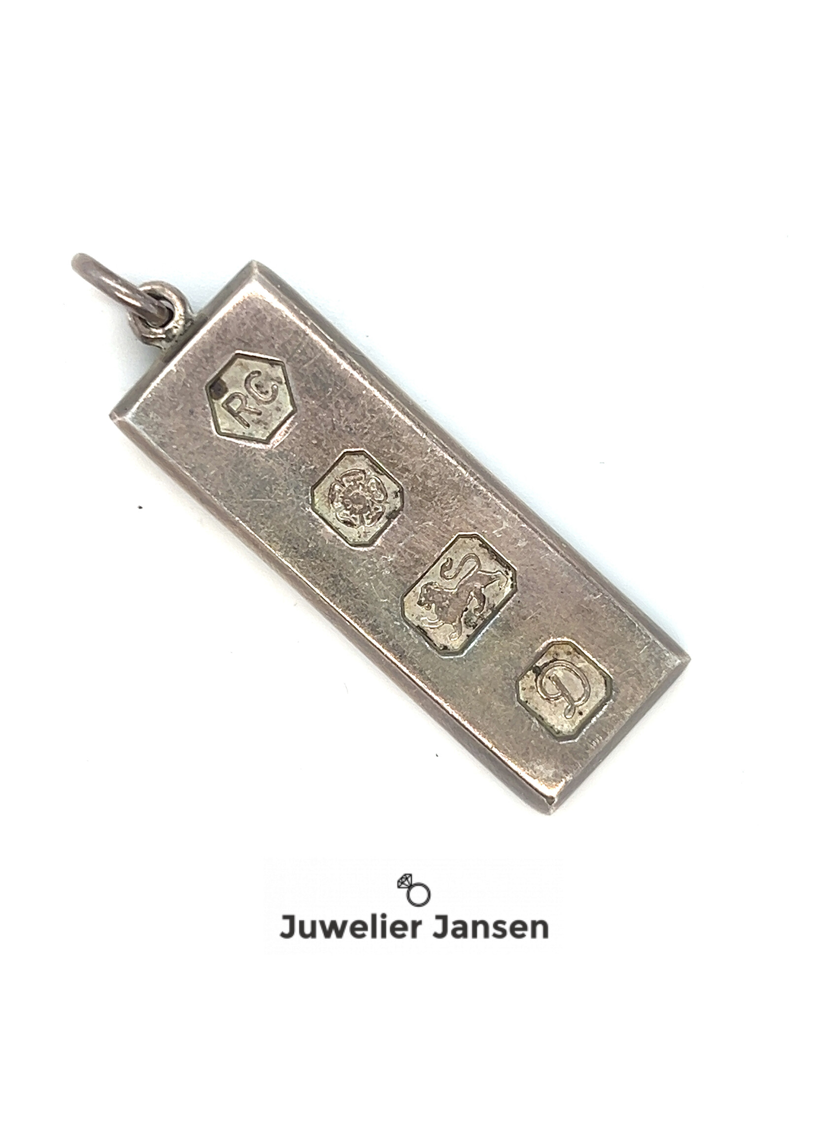 Vintage & Occasion Edelstaal ketting met ronde hanger