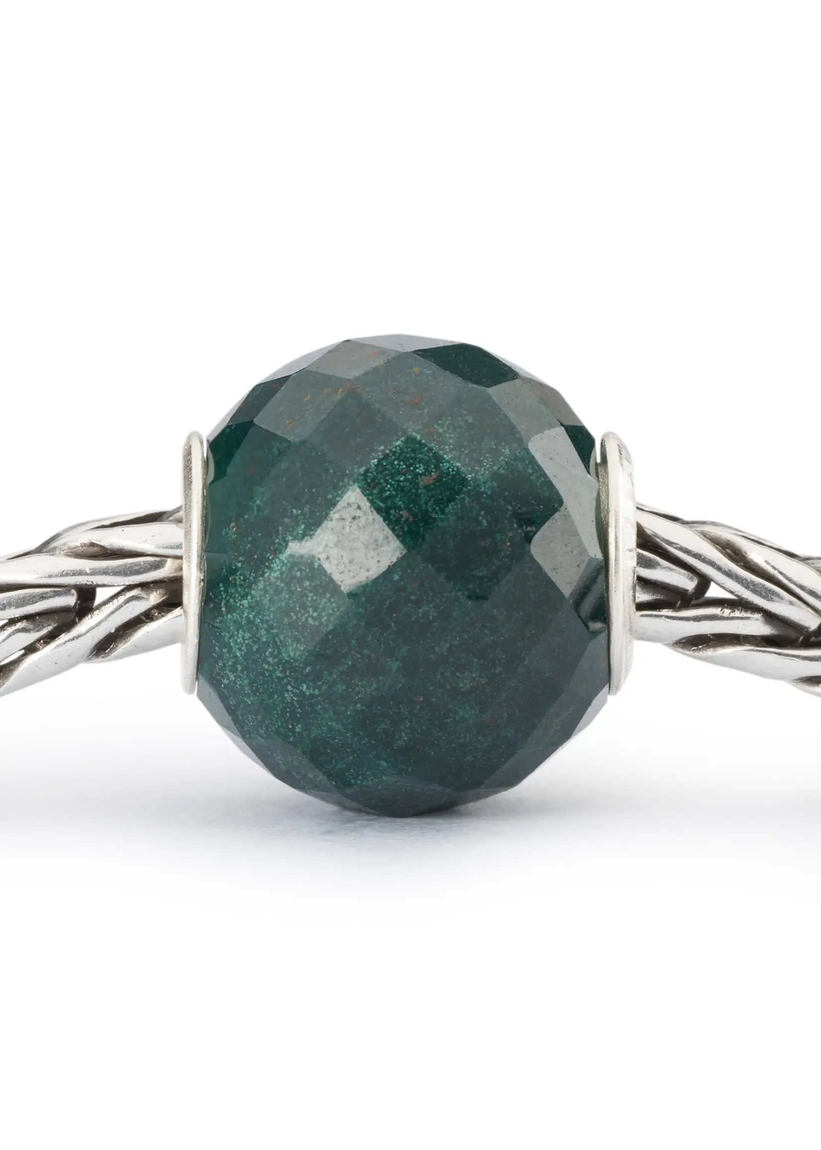 Trollbeads Trollbeads ROUND GREEN CHALCEDONY FACET BEAD TSTBE-00034