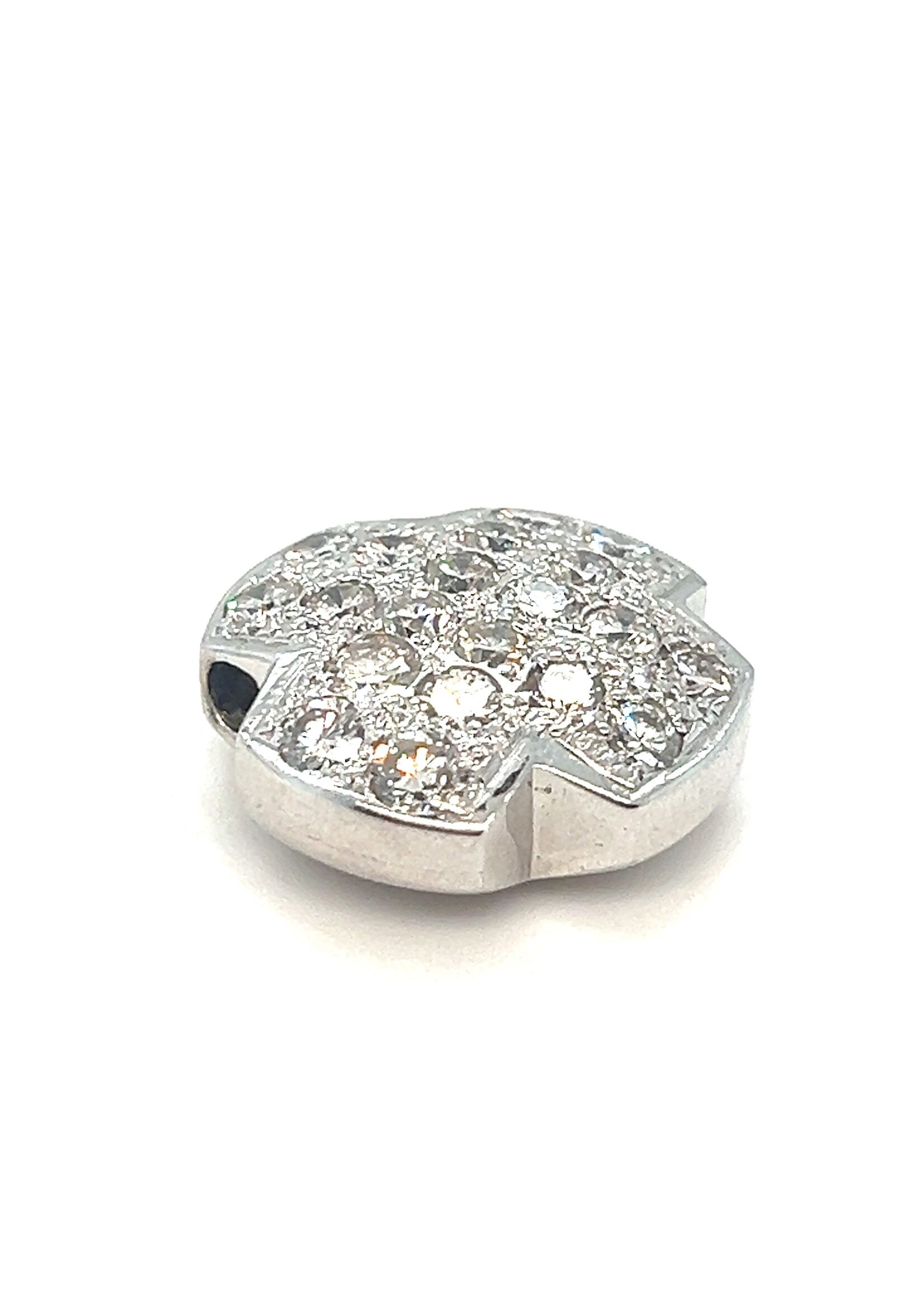 Vintage & Occasion Witgouden hanger kruis briljant diamant