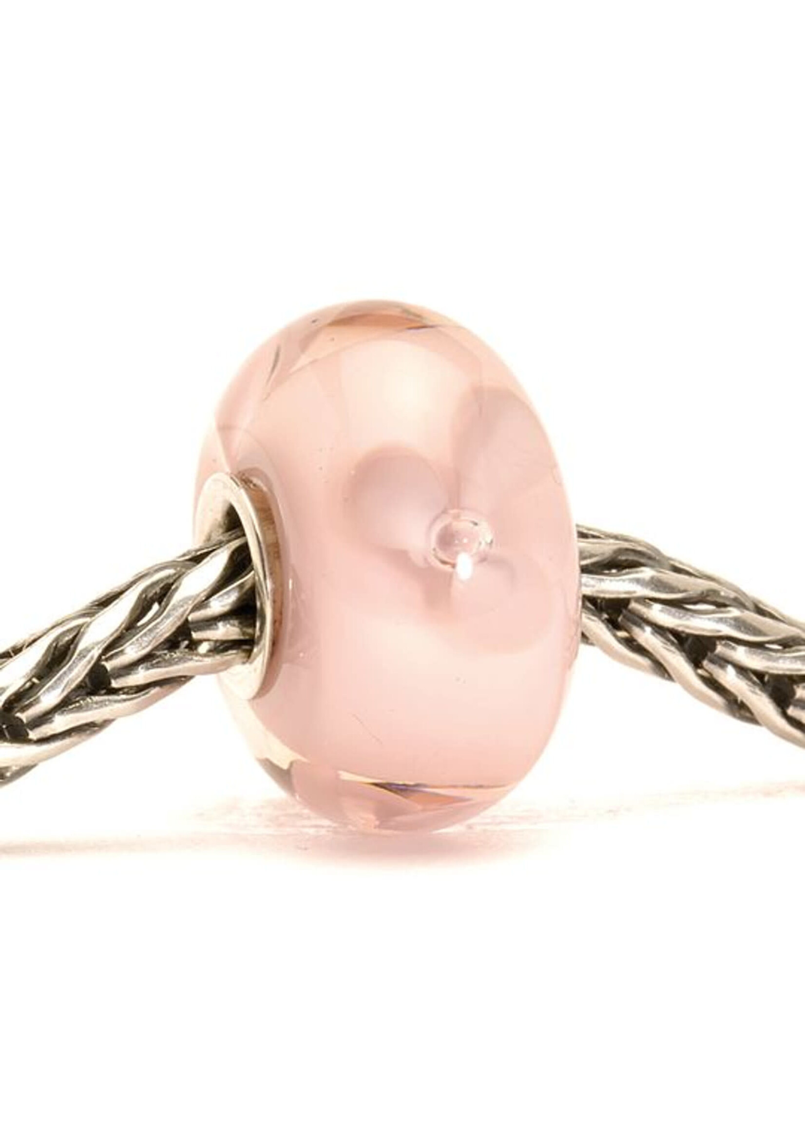 Vintage & Occasion Trollbeads Retired Pale Rose Flower