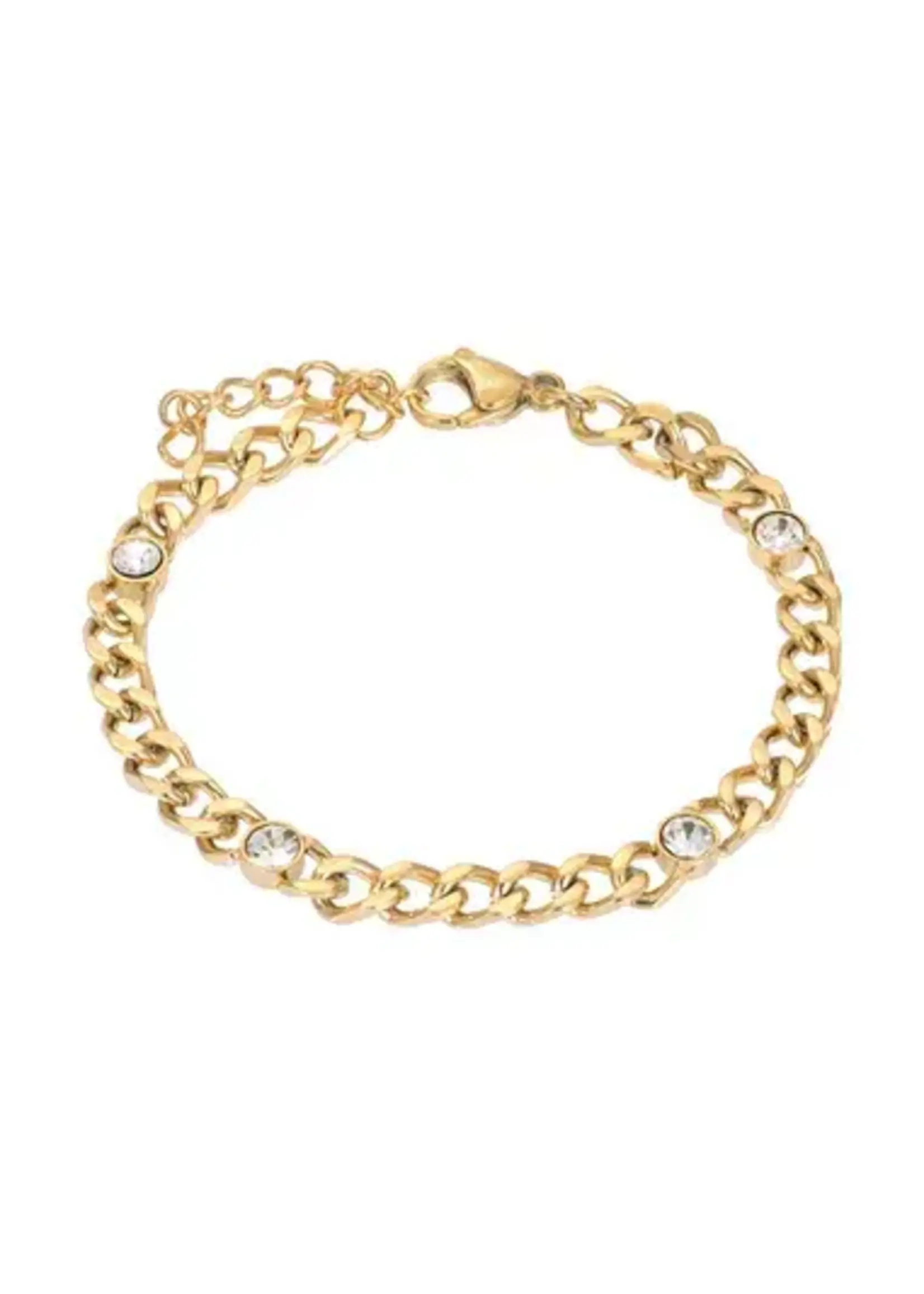 Ixxxi IXXXI armband staal goldplated Happy