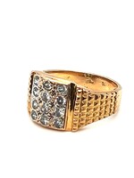 Vintage & Occasion Ring met zirkonia zegelring model occasion