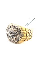 Vintage & Occasion Massieve herenring met briljant 18 karaat