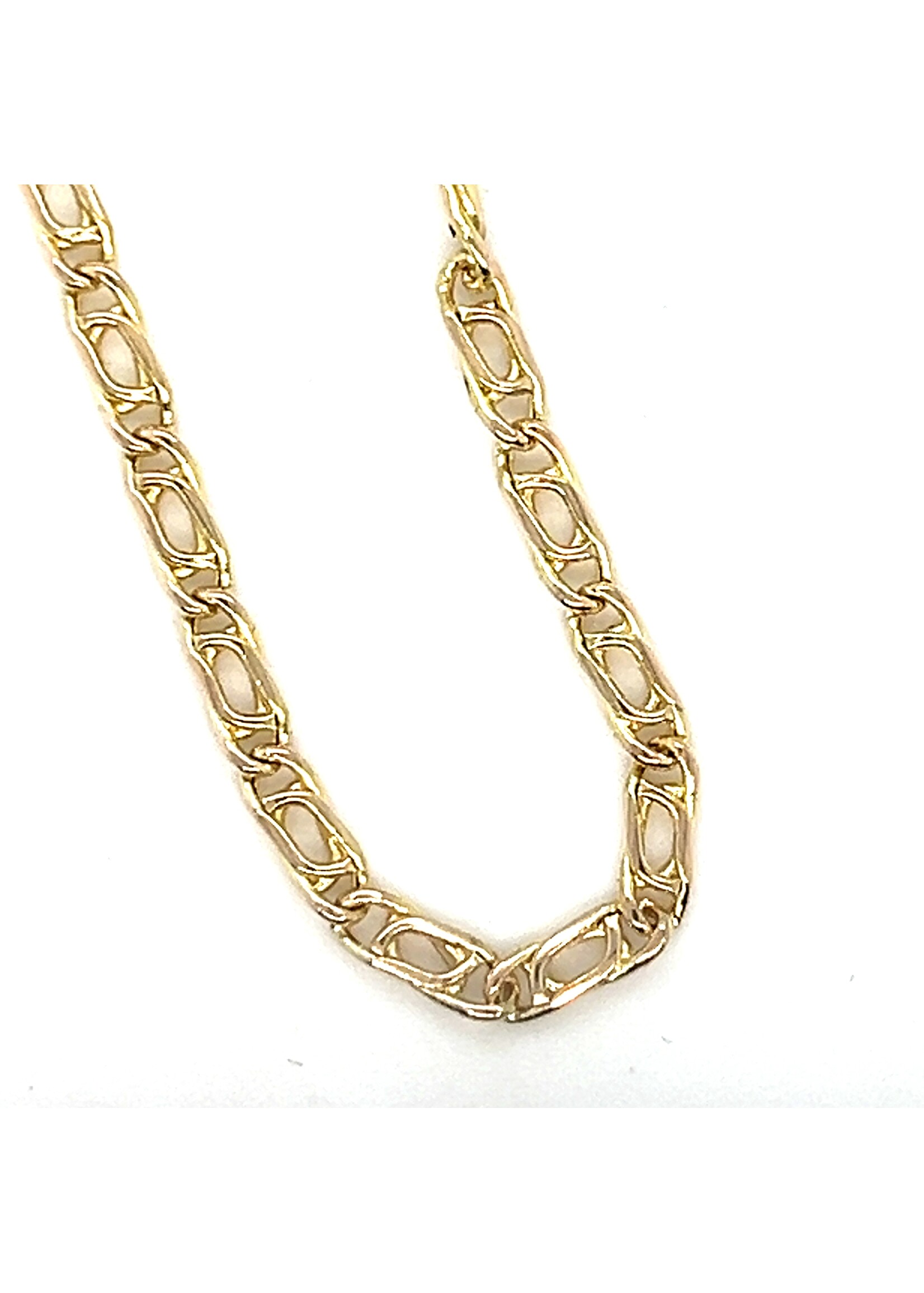 Vintage & Occasion Collier geelgoud figaro 45 cm 14k
