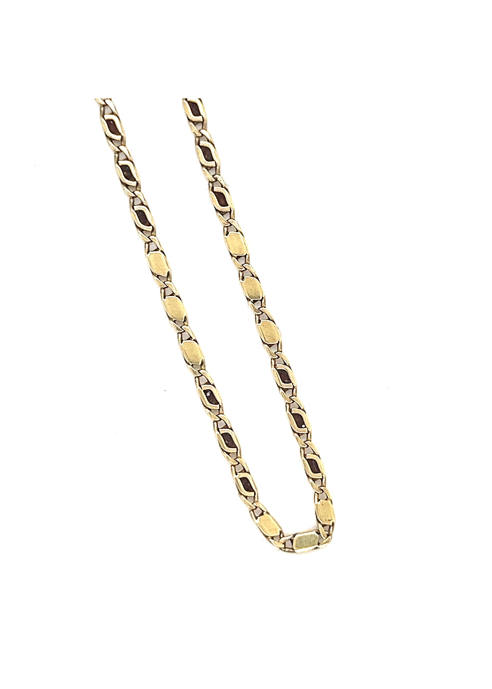 Vintage & Occasion Geelgouden 14k collier figaro - lengte  50cm