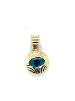 Vintage & Occasion Geelgouden 14k  hanger Turks oogje