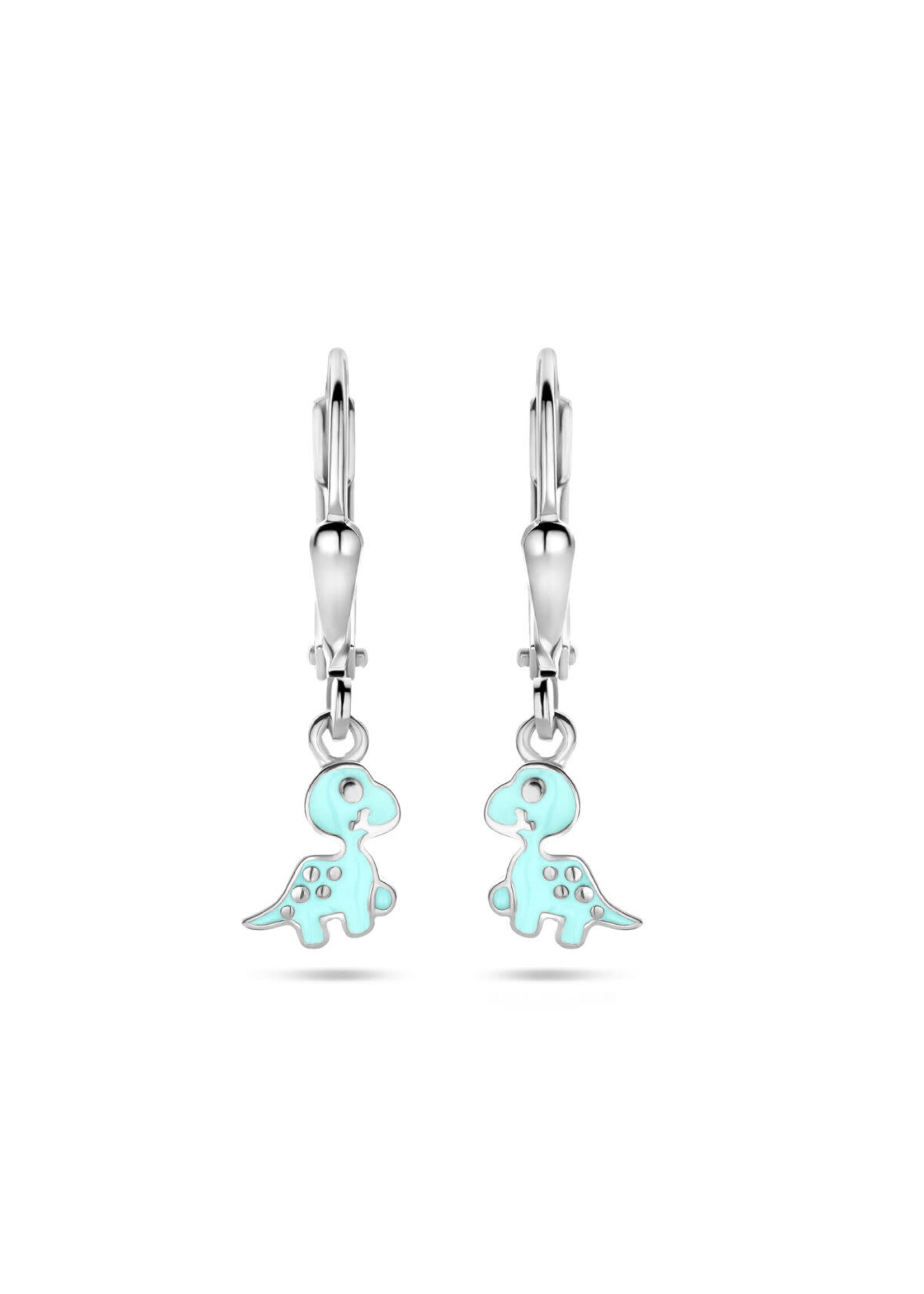 Cataleya jewels Zilveren oorhangers dino brisur haak 23 mm